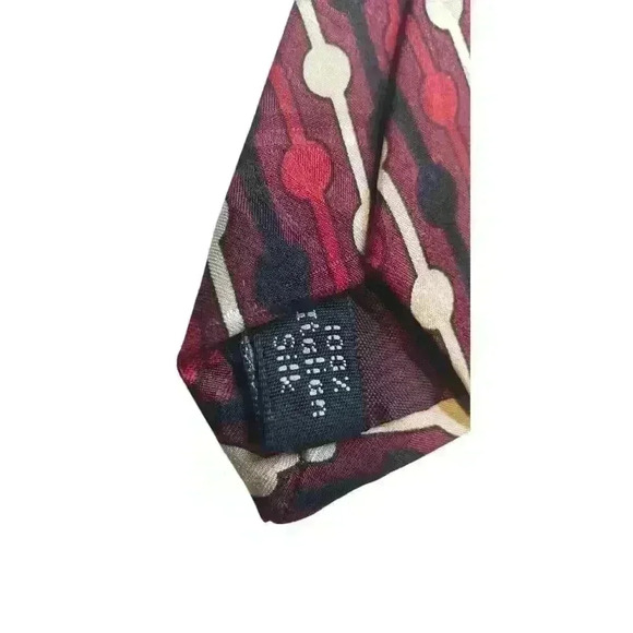 Retro Neck tie MCM Modernist Brutalist Silk Abstract Palatina Necktie Vintage - Picture 8 of 13
